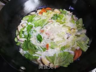 芙蓉鲜蔬汤的做法步骤：6