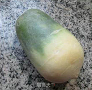咸肉炒青萝卜的做法步骤：1