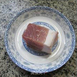 咸肉炒青萝卜的做法步骤：2