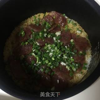 电饭锅版煲仔饭的做法步骤：12