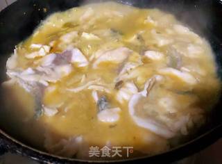 #润燥好汤水#酸菜鱼片汤的做法步骤：17