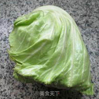 开洋炒牛心菜的做法步骤：1
