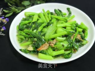 油堆炒菜心的做法步骤：9