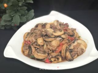 肉丝炒蘑菇的做法步骤：5