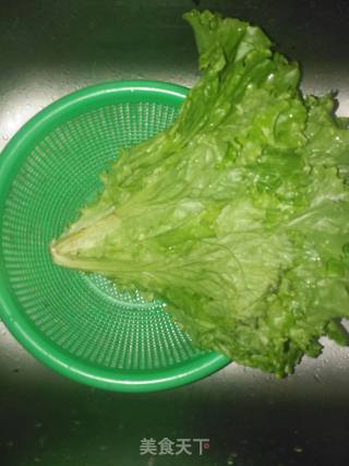 黄豆酱拌生菜的做法步骤：1