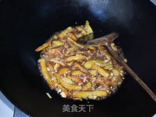 蚝油烧茄子的做法步骤：16