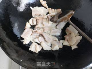 毛葱苗回锅肉的做法步骤：10