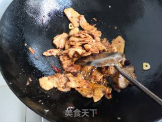 毛葱苗回锅肉的做法步骤：13