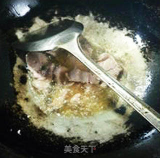 瘦肉片炒油菜蕻的做法步骤：5