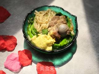 筒骨青菜面的做法步骤：7