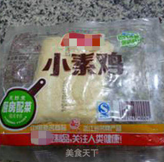 鸡蛋咸肉蒸小素鸡的做法步骤：1