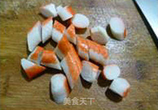 香芹蟹肉棒炒鸡蛋的做法步骤：8
