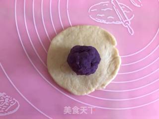 紫薯花环馒头的做法步骤：7