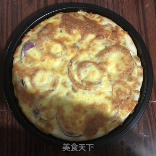 脆皮肠培根蘑菇披萨的做法步骤：6