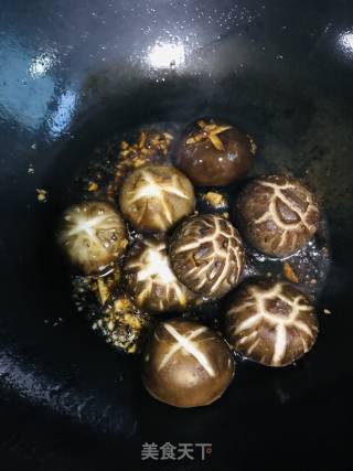 香菇小油菜的做法步骤：6
