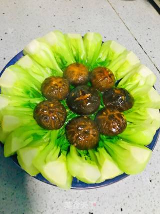 香菇小油菜的做法步骤：8
