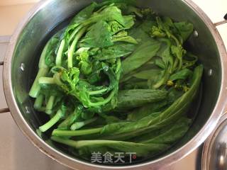 白灼白菜苔的做法步骤：5