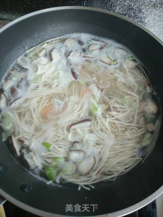 面条菜鸡蛋汤面的做法步骤：9