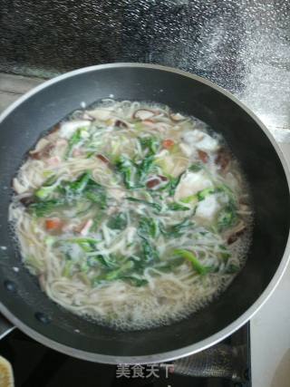 面条菜鸡蛋汤面的做法步骤：13