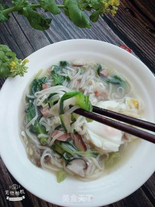 面条菜鸡蛋汤面的做法步骤：14