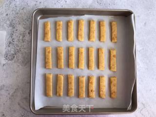 咸蛋黄酥条的做法步骤：8