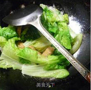 甜不辣炒生菜的做法步骤：7