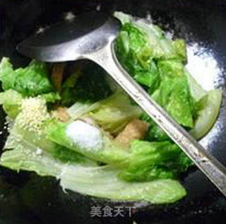 甜不辣炒生菜的做法步骤：8