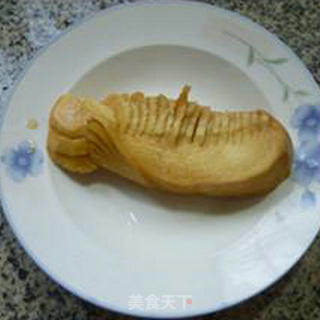 瘦肉丝盘菜炒毛豆的做法步骤：2