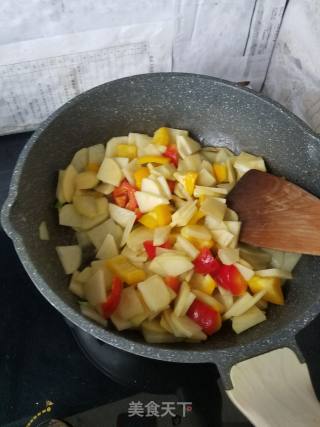 甜椒土豆片的做法步骤：4