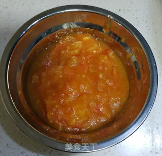 西红柿碎肉拌面的做法步骤：4