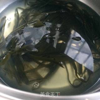 黄瓜丝拌海带的做法步骤：3