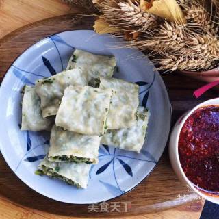 荠菜粉条滋卷的做法步骤：11