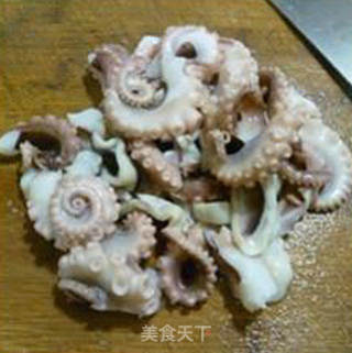 青瓜炒望潮的做法步骤：9