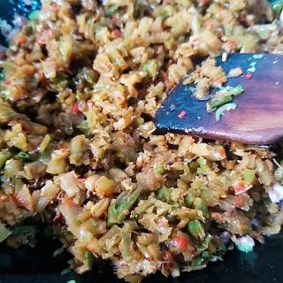 肉沫菜梗的做法步骤：9