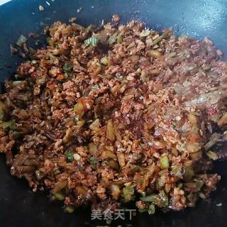 肉沫菜梗的做法步骤：10