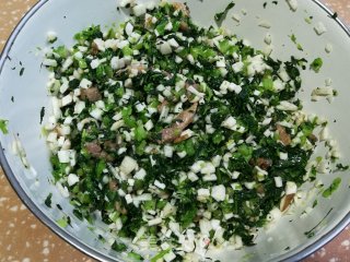 芥菜菌菇馅饼的做法步骤：6
