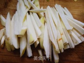 茭白炒粉条的做法步骤：2