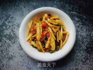 茭白炒粉条的做法步骤：10