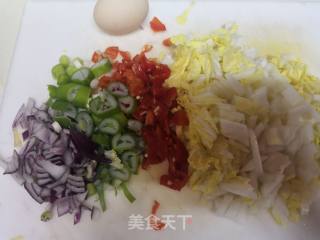 牛肉青菜炒饭的做法步骤：1