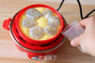 虾仁鸡蛋羹的做法步骤：9