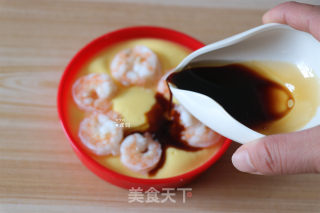 虾仁鸡蛋羹的做法步骤：10