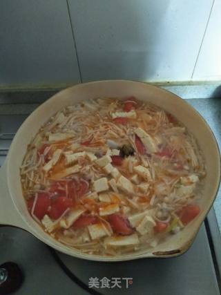 豆腐菌菇汤的做法步骤：13