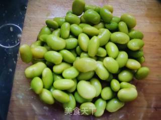 毛豆炒杏鲍菇的做法步骤：2