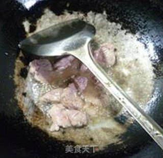 瘦肉酸带豆炒腐竹的做法步骤：6