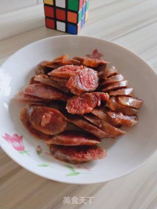 醪糟煮腊肠的做法步骤：5