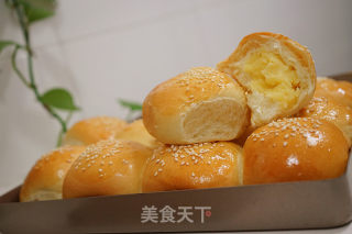 奶黄小餐包------一次发酵即可超级好吃【附奶黄馅儿做法】的做法步骤：23