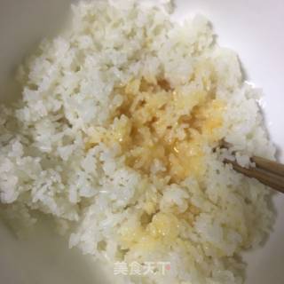 菠萝培根五彩饭的做法步骤：8