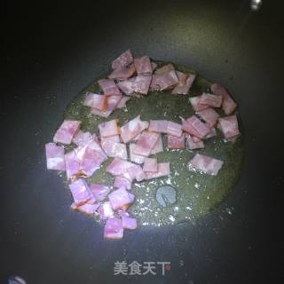 菠萝培根五彩饭的做法步骤：10