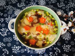 平菇韭菜酸辣汤饺的做法步骤：11