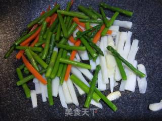 芦笋炒山药的做法步骤：5